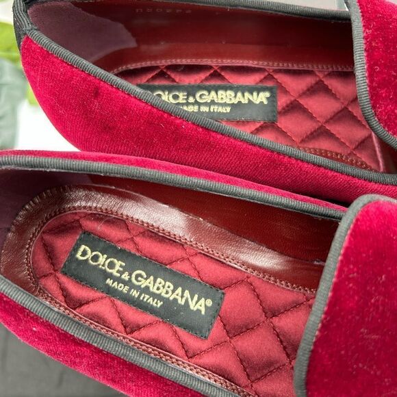 Men’s dolce and Gabbana velvet loafers size 7 made in Italy - Picture 6 of 11